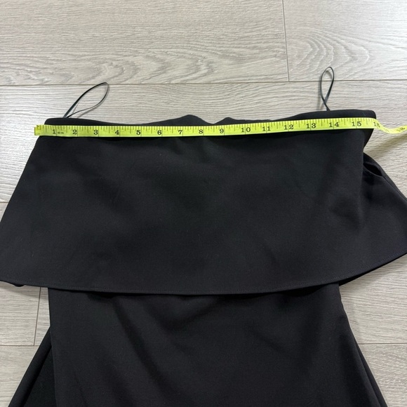 Likely Conrad Black Off Shoulder Strapless Flared Hem Midi Dress - Picture 9 of 10